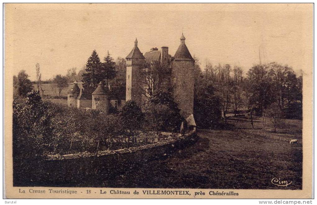 CHENERAILLES (Environs) - Le Château De Villemonteix - - Chenerailles