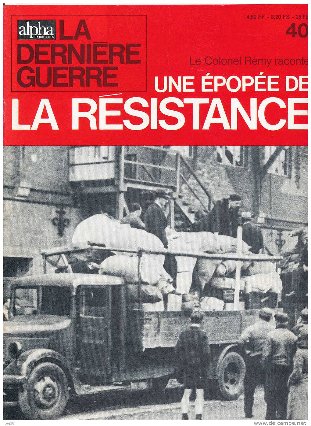 UNE  EPOPEE  DE  LA  RESISTANCE  N° 40 - Francese