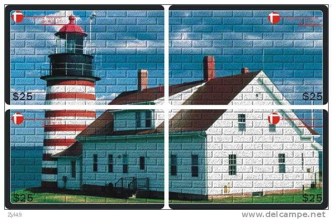 S01004 China Lighthouse Puzzle 4pcs - Phares