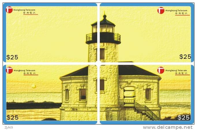 S01007 China Lighthouse Puzzle 4pcs - Phares