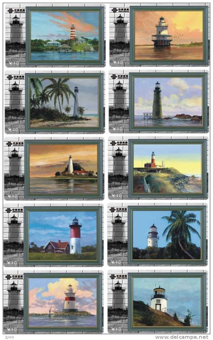 S01018 China Lighthouse 10pcs - Faros