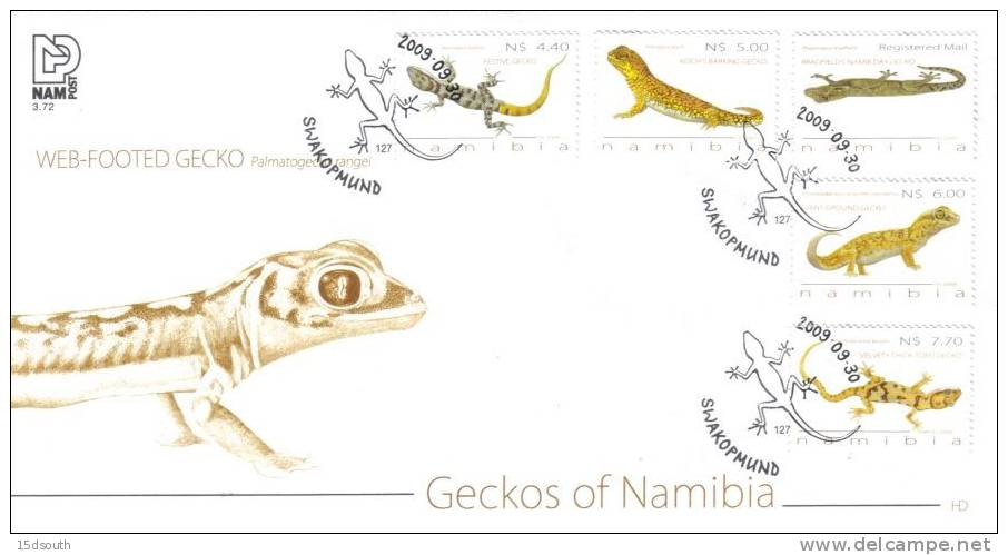 Namibia - 2009 Geckos FDC # SG 1129-1133 - Altri & Non Classificati