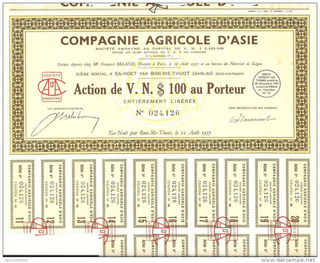 AGRICOLE D'ASIE - Asie