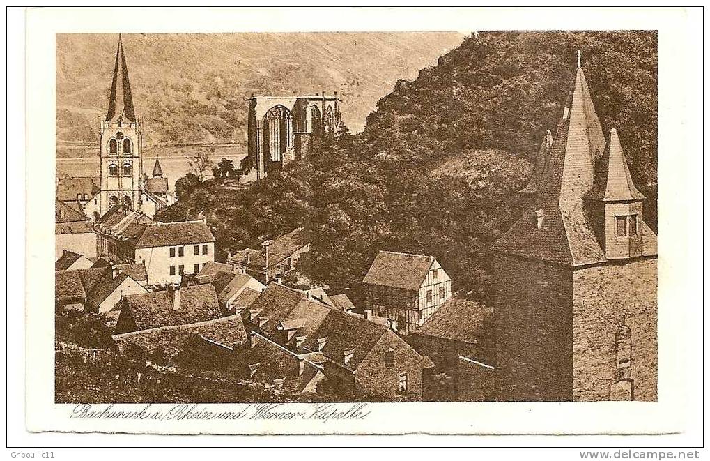 BACHARACH Am RHEIN   -   * MIT WERNER KAPELLE *   -   Verlag : Léo HOLSTEIN Aus Köln    Nr.:17237 - Bacharach