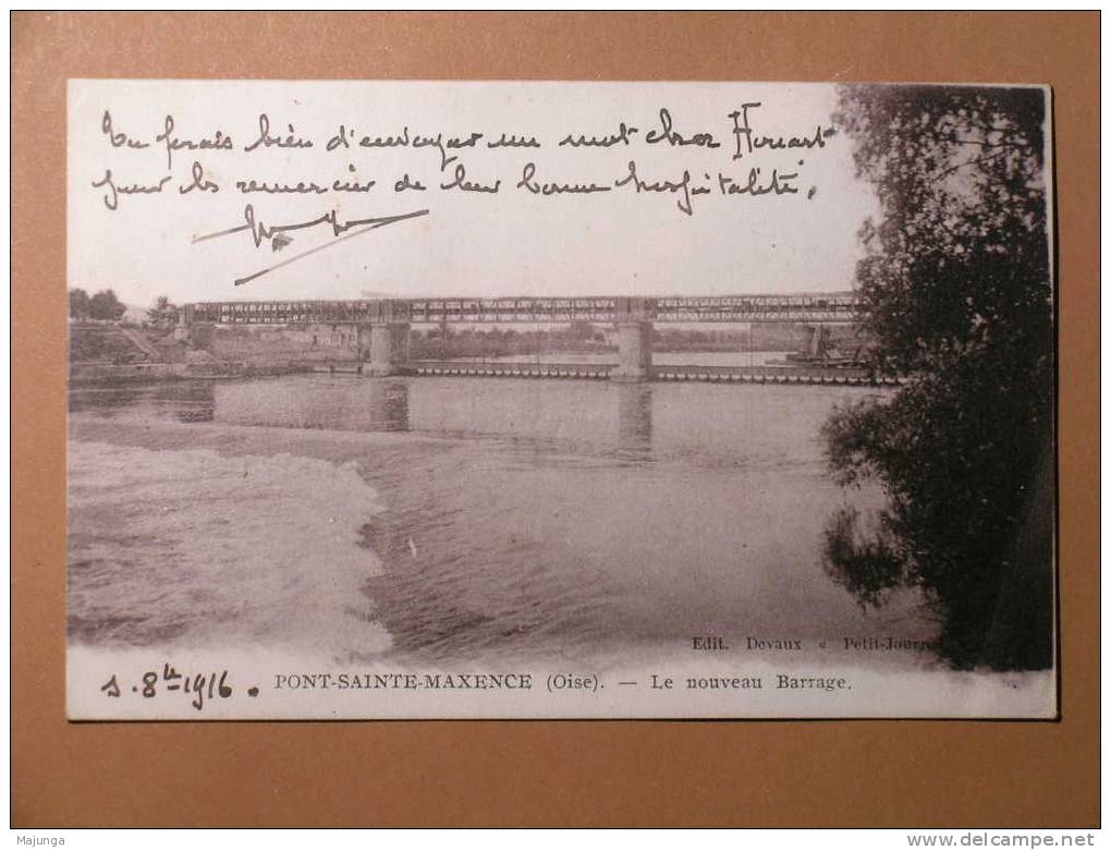 CPA - PONT SAINTE MAXENCE - LE NOUVEAU BARRAGE - Pont Sainte Maxence