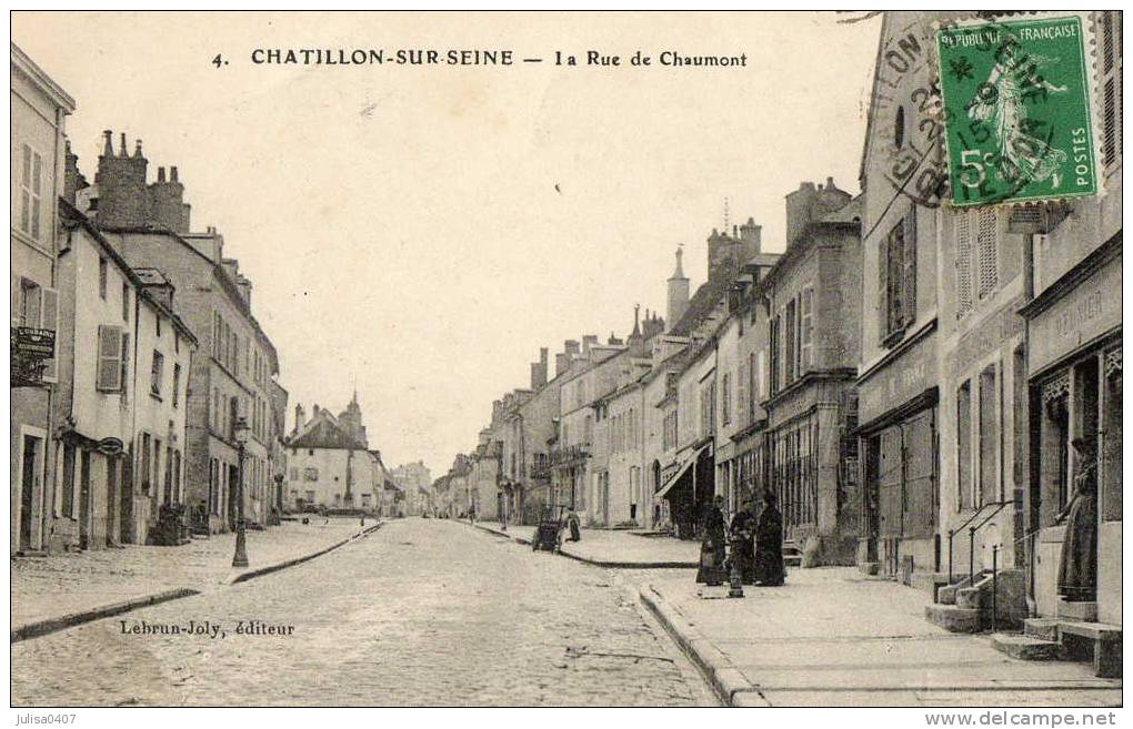 CHATILLON SUR SEINE (21) Rue De Chaumont Animation - Chatillon Sur Seine