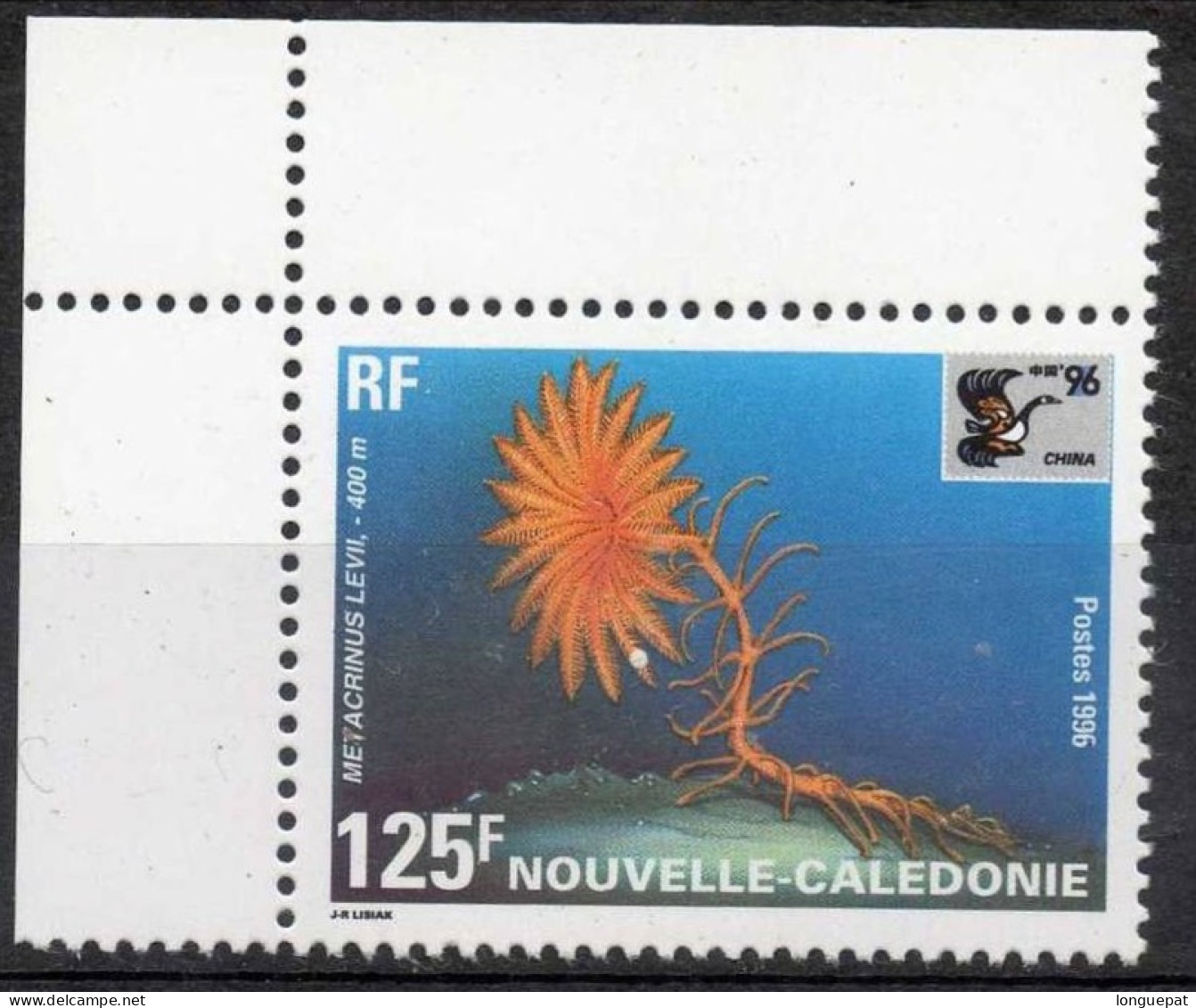 NOUVELLE-CALEDONIE : Metacrinus Levi - Exposition Philatélique "China 96" - - Unused Stamps