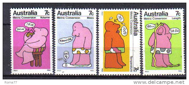 AUS489  - AUSTRALIA 1973 , Serie N. 486/489  *** - Ungebraucht