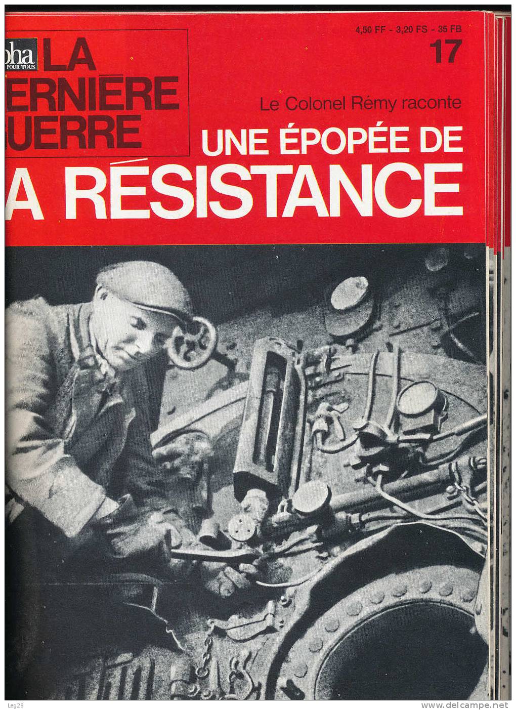 UNE  EPOPEE  DE  LA  RESISTANCE  N° 17 à 33 - Frans