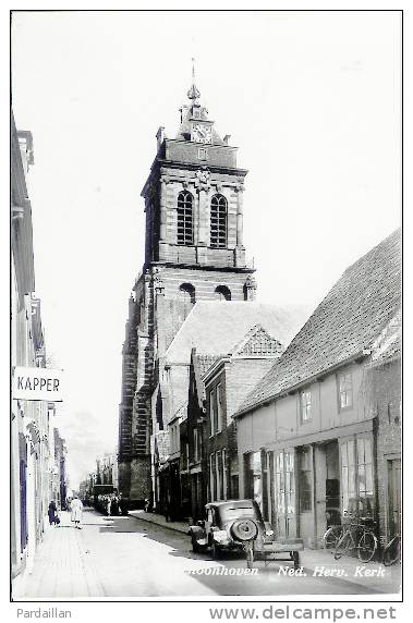 PAYS-BAS.  SCHOONHOVEN.  NED. HERV. KERK.  AUTO. TRACTION . ANIMATION. - Schoonhoven