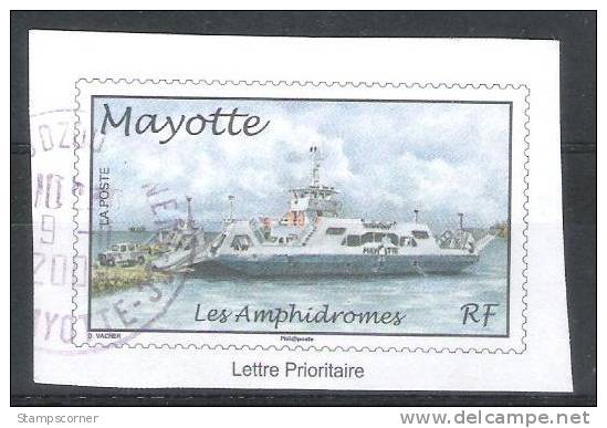 2008 - Mayotte Fragment Entier Postal 188-E1 NAVIRE Oblitéré - Andere & Zonder Classificatie