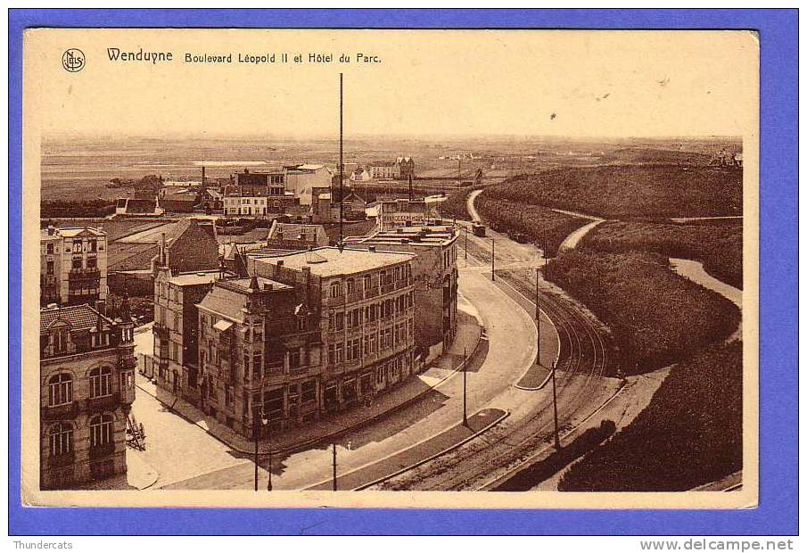 WENDUINE WENDUYNE  BOULEVARD LEOPOLD II ET HOTEL DU PARC TRAM - Wenduine