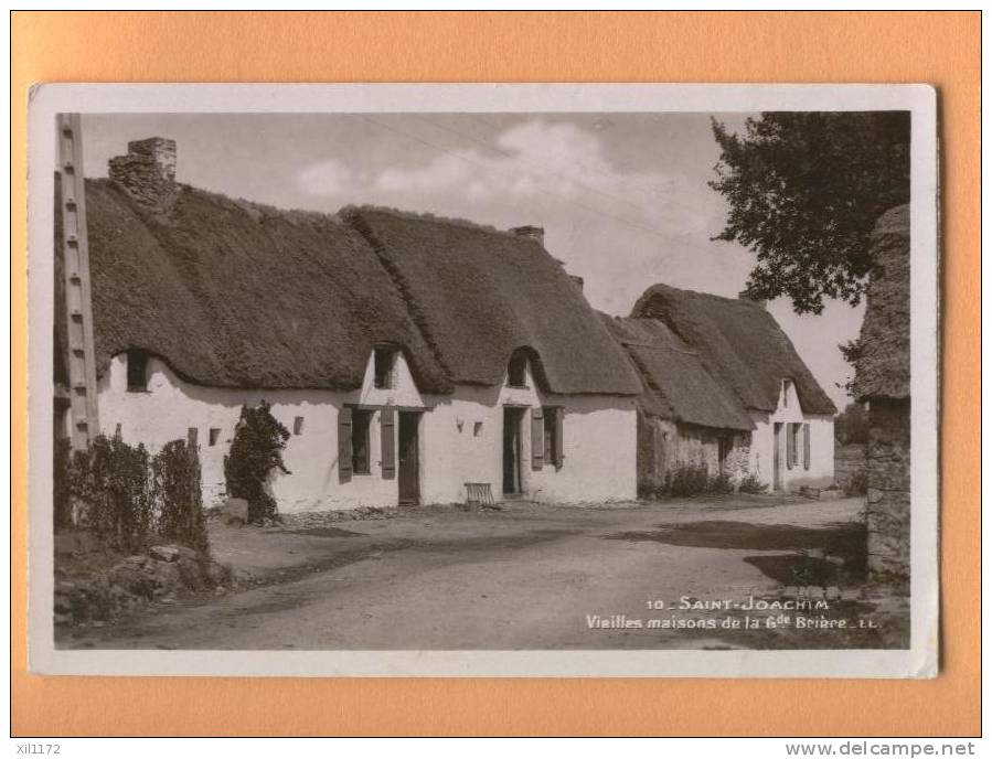 J025 St-Joachim Vieilles Maisons De La Grande Brière. Sépia. Cachet La Baule Vers Schaffhausen. LL 10 - Saint-Joachim