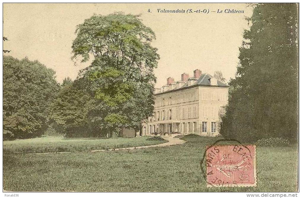 Cp 95 VALMONDOIS  Le Chateau ( Couleur ) Parc Et Allée - Valmondois