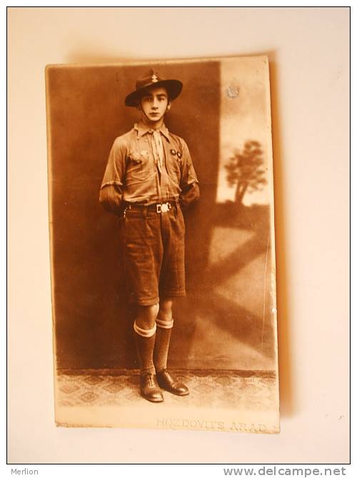 Scouts Scouting - Rppc - Cp Photo - Hodzovici Arad Hungary  Ca 1910   F D64049 - Scoutisme