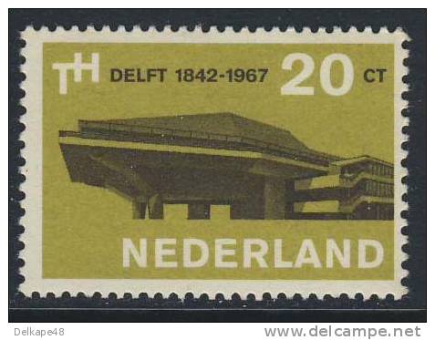 Nederland Netherlands Pays Bas 1967 Mi 871 YT 844 ** Assembly Hall Of Delft Technological University / TU Delft - Fisica