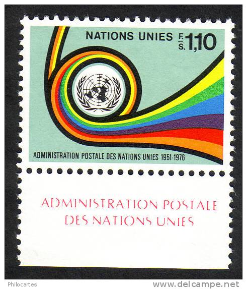 Nations Unies Genève   1976  - YT  61 - NEUF **   - Cote 3e - Unused Stamps