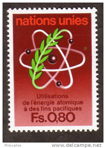 Nations Unies Genève   1977  -  YT   70  - NEUF **  -  Cote 1.60e - Neufs