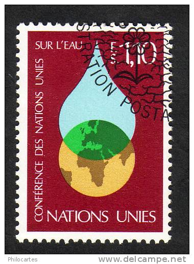 Nations Unies Genève   1977  -  YT   65  -  Conférence Sur L'eau  1F10 - Oblitéré - Usados