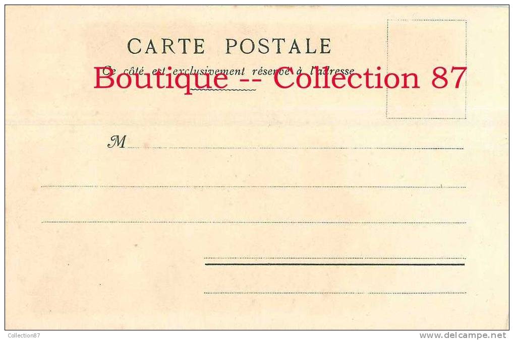 CASINO Des THERMES à LA BOURBOULE - TRES BELLE CARTE D´ILLUSTRATEUR AQUARELLEE 1900 - DOS VISIBLE - Casinos