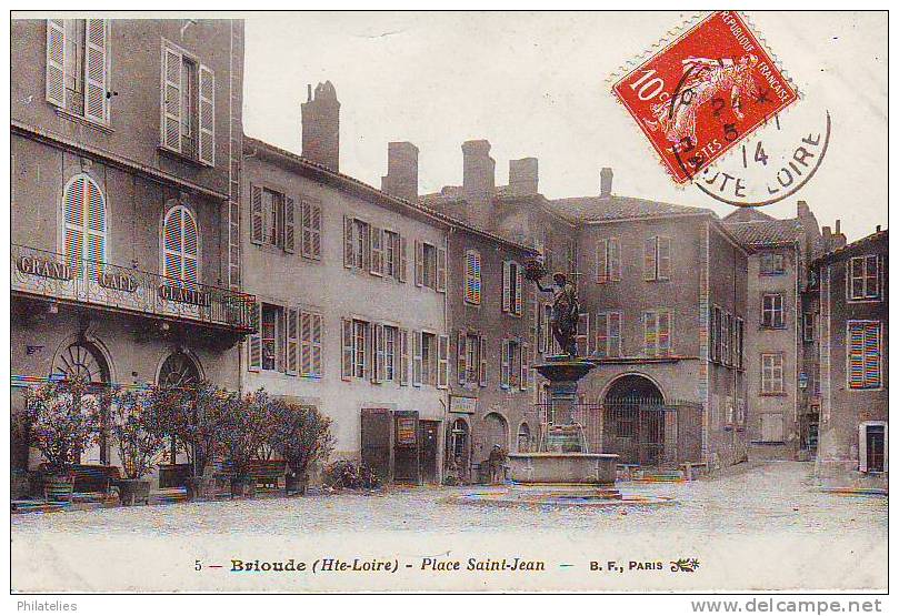 BRIOUDE  PLACE ST JEAN 1914 - Brioude