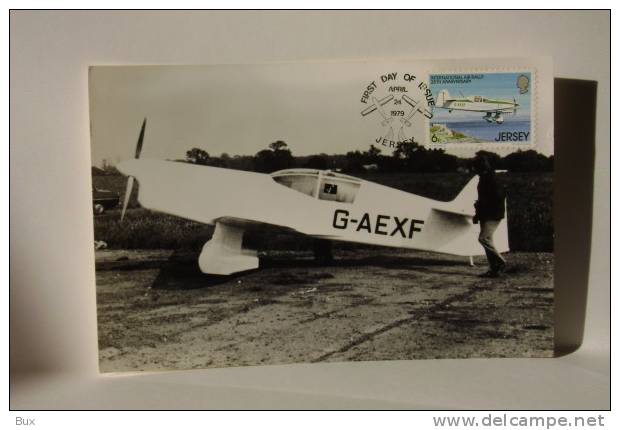 PERCIVAL MEW GULL  ANNO 1979   FIRST DAY OF ISSUE  JERSEY  GIORNO  FDC  ANNULLO FILATELICO   AEREO  AIRPLANE - 1939-1945: 2ème Guerre