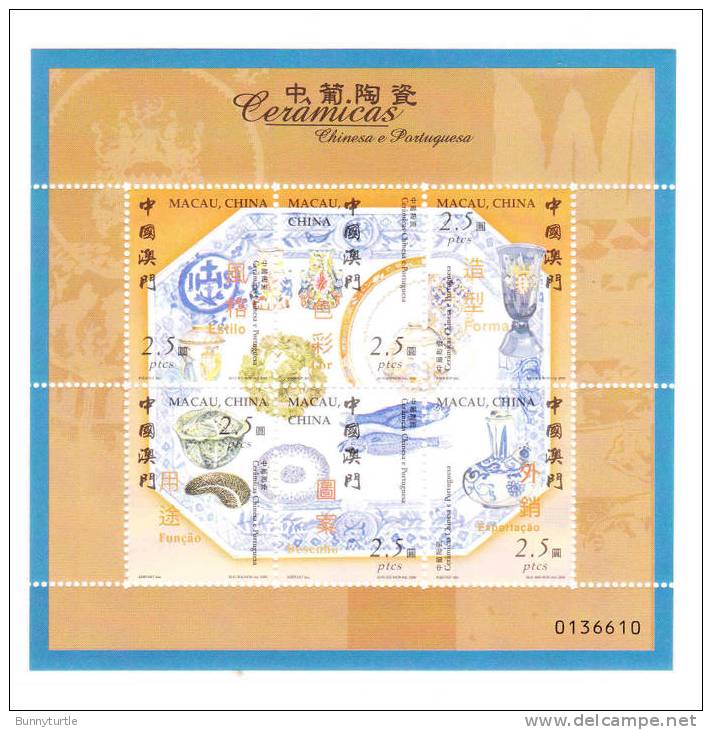 Macao Macau 2000 Ceramics And Chinaware MNH - Ungebraucht