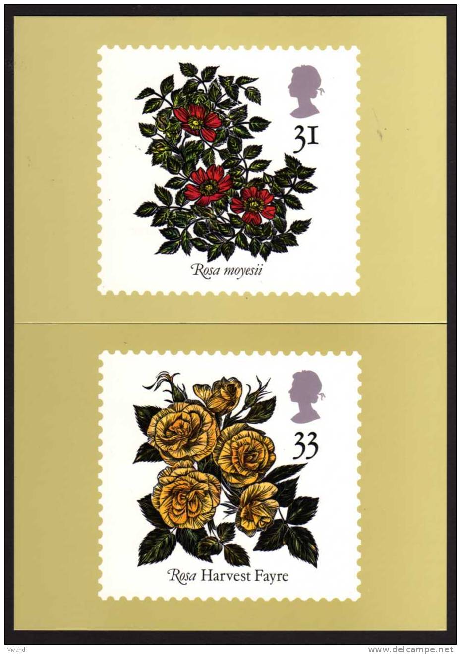 Great Britain - 1991 - PHQ Cards - 9th World Congress Of Roses - Mint - Cartes PHQ