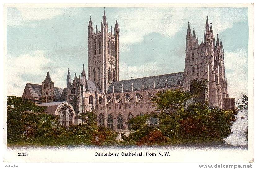 Canterbury Cathedral Cathédrale From N.W. - Non Circulée - Voir Les 2 Scans - Other & Unclassified