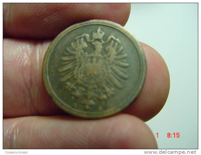 2338 GERMANY ALEMANIA    1  PFENNING     YEAR  1887 A   OTHERS IN MY STORE - 1 Rentenpfennig & 1 Reichspfennig