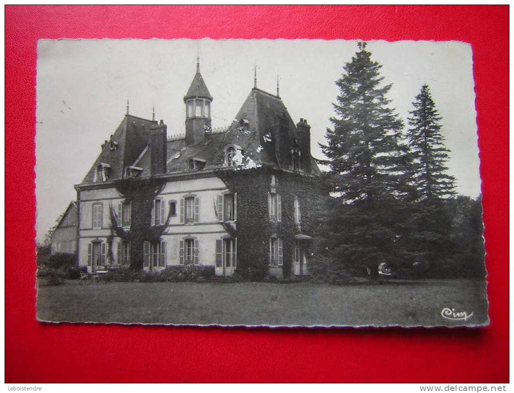 CPSM  VOYAGEE 1954 TIMBRE   89  YONNE  CHARNY  CHATEAU DE LA HAUTE CAVE - Charny