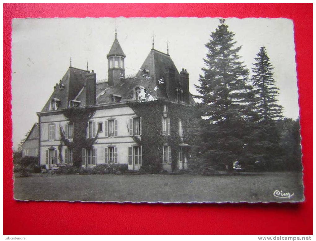 CPSM  VOYAGEE 1954 TIMBRE   89  YONNE  CHARNY  CHATEAU DE LA HAUTE CAVE - Charny