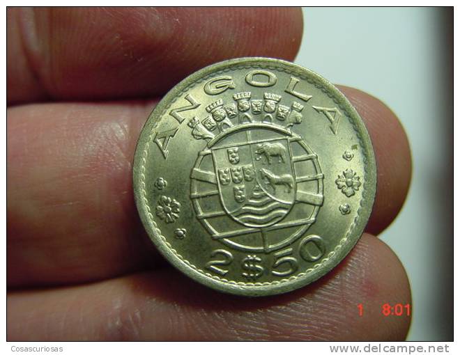 2246 ANGOLA  2$50 ESCUDOS   YEAR  1974 UNCIRCULATED    OTHERS IN MY STORE - Angola