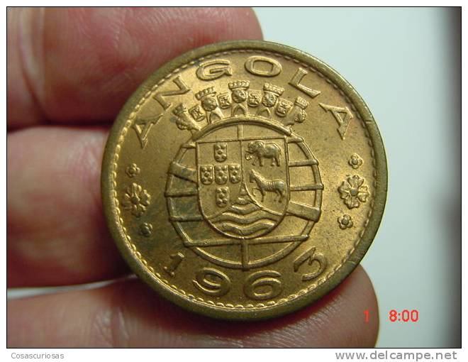 2240 ANGOLA   1 ESCUDO   YEAR  1963 UNCIRCULATED    OTHERS IN MY STORE - Angola