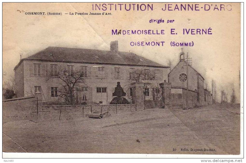 80 OISEMONT La Pension Jeanne D'arc - Oisemont