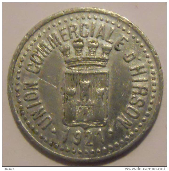 Hirson 02 Union Commerciale 5 Centimes 1921 Elie 10.1 - Monetary / Of Necessity