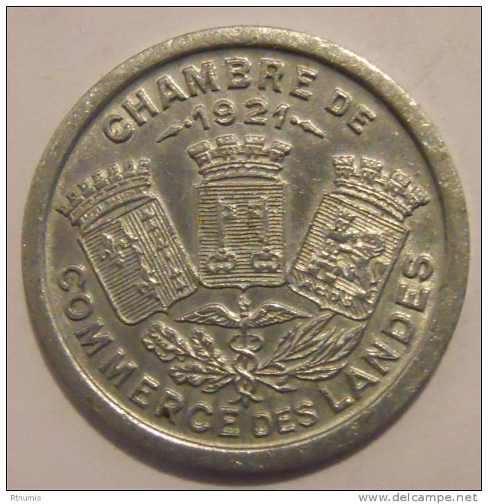 Landes 40 Chambre De Commerce 5 Centimes 1921 Elie 10.1 - Monetary / Of Necessity