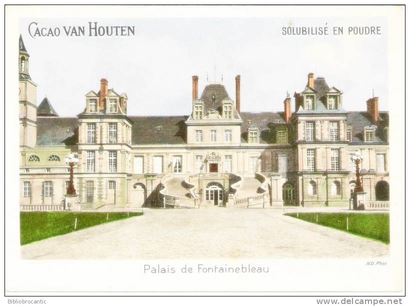 PUB CACAO VAN HOUTEN - PALAIS DE FONTAINEBLEAU - Advertising