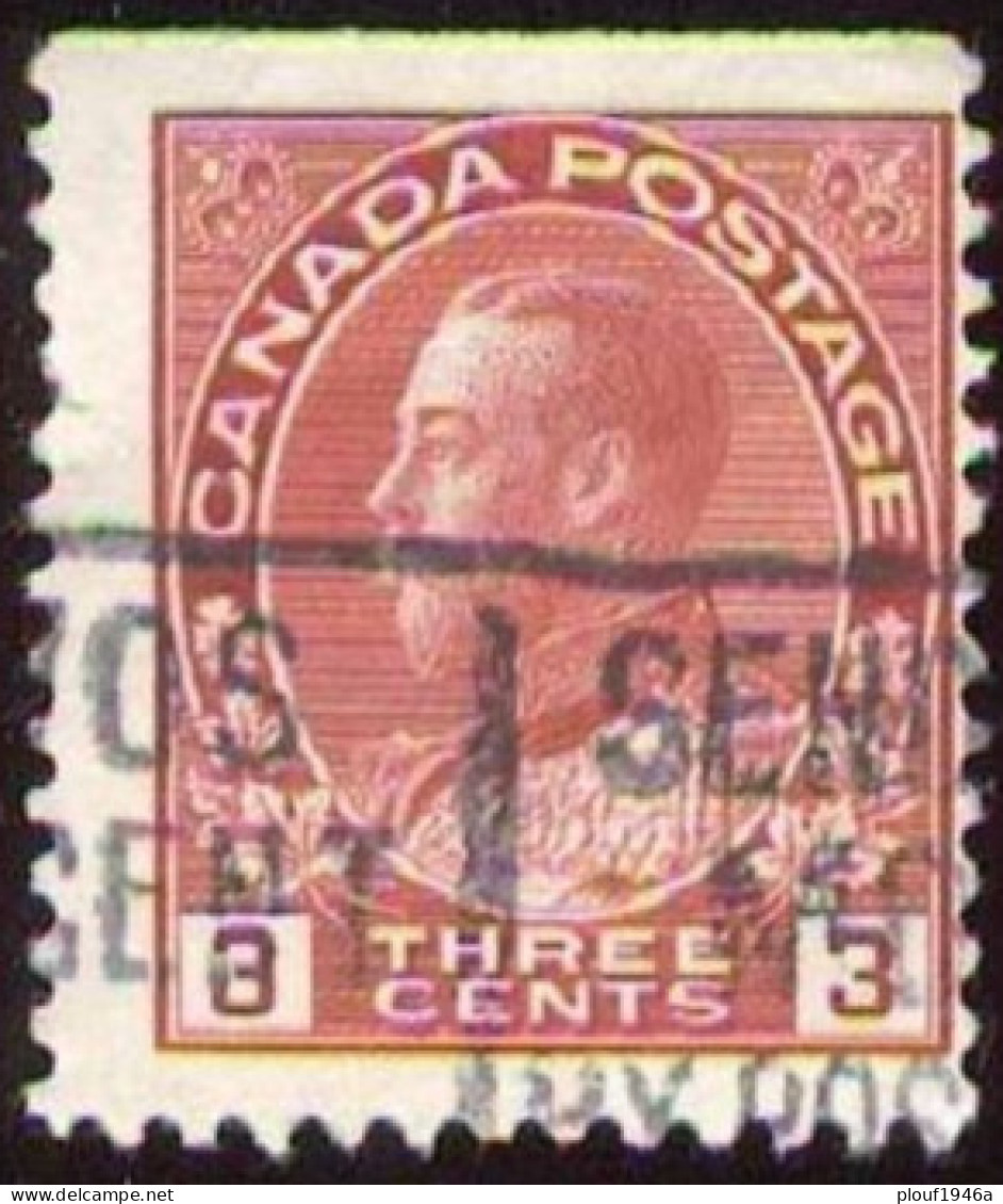 Pays :  84,1 (Canada : Dominion)  Yvert Et Tellier N° :   111-1 (o) Du Carnet - Single Stamps