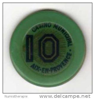 Casino Municipal Aix-en-Provence : 10 (francs) - Casino