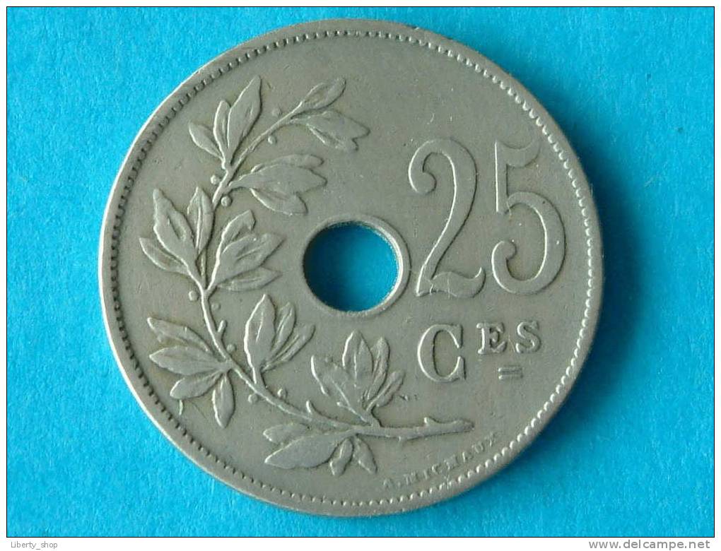 1908 FR - 25 Cent ( Morin 254 -  For Grade, Please See Photo ) !! - 25 Centimes