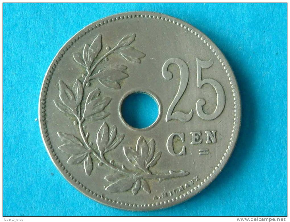 1908 VL - 25 Cent ( Morin 255 -  For Grade, Please See Photo ) !! - 25 Centimes