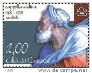 CITTA' DEL VATICANO - VATIKAN STATE - ANNO 2008 - CAPPELLA SISTINA - ** MNH