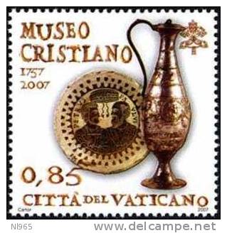 CITTA' DEL VATICANO - VATIKAN STATE - ANNO 2007 - MUSEO CRISTIANO  - ** MNH - Neufs