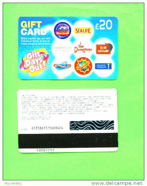 UK - Magnetic Gift Card/Days Out - Other & Unclassified