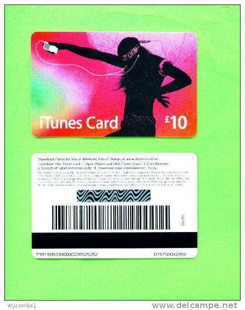 UK - Magnetic Gift Card/iTunes £10 - Other & Unclassified