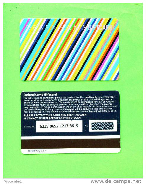 UK - Magnetic Gift Card/Debenhams - Other & Unclassified