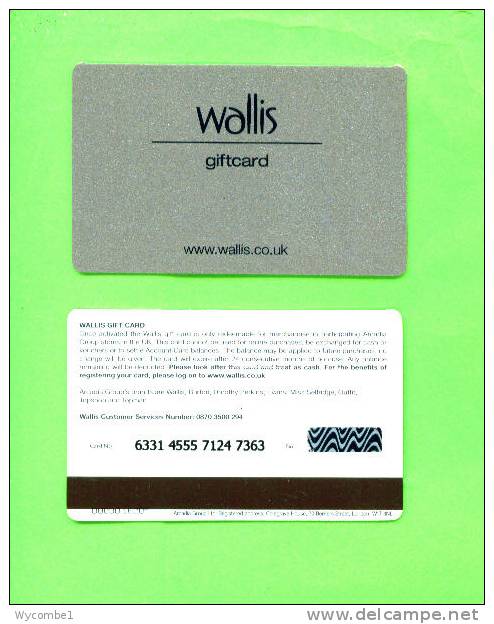 UK - Magnetic Gift Card/Wallis - Other & Unclassified