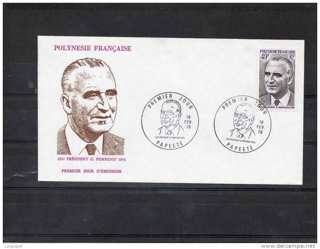 POLYNESIE FRANCAISE : Président POMPIDOU - Used Stamps