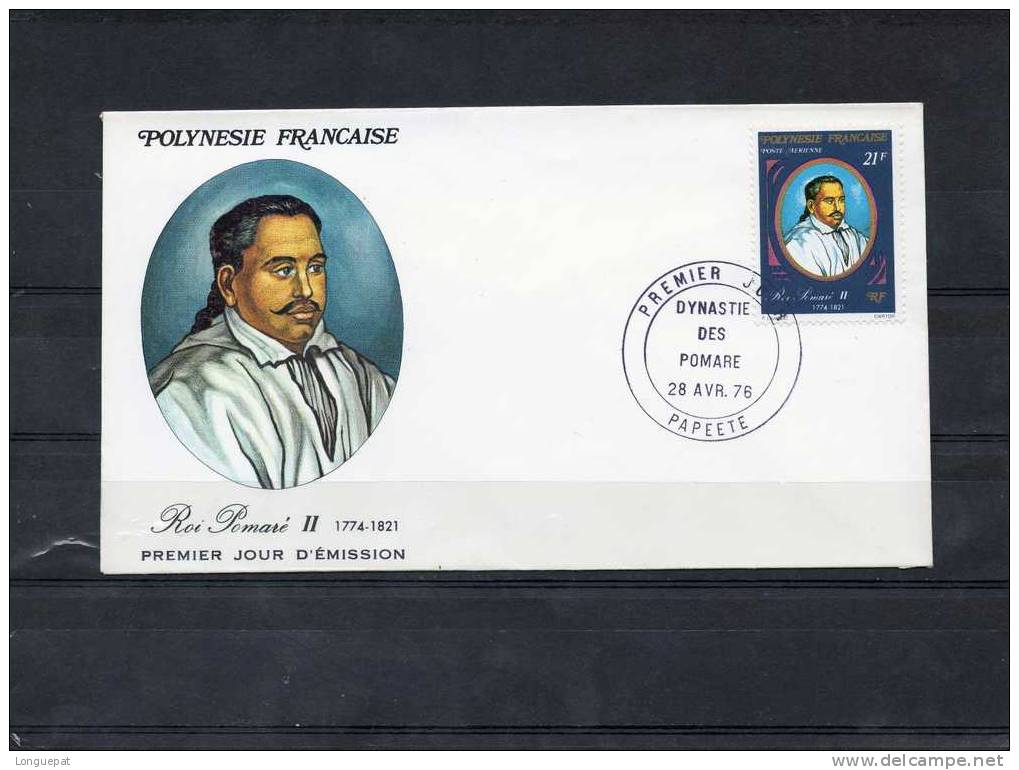 POLYNESIE FRANCAISE : Dynastie Des POMARE : Roi Pomaré II - FDC